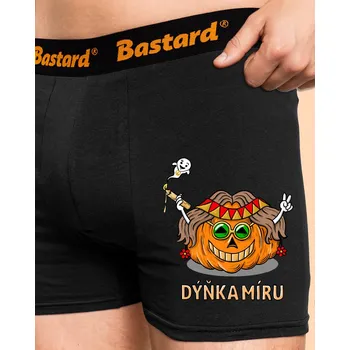 Trenýrky Bastard Dýňka míru boxerky Black