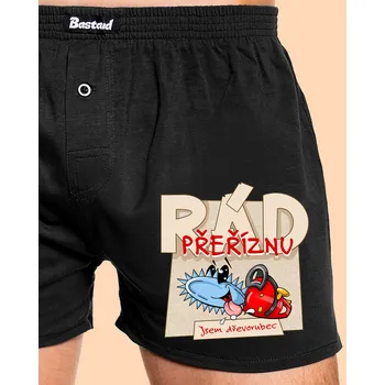 Trenýrky Bastard Jsem dřevorubec pánské trenky Black