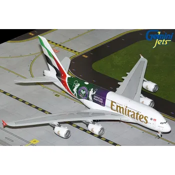 Plastikový model 1:200 airbus A380-861 Emirates, Wimbledon Official Partner Colors