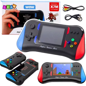 Herní konzole Přenosná retro herní konzole s 500 hrami, 3,5" displejem a druhým gamepadem