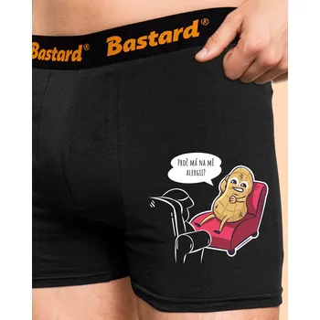 Trenýrky Bastard Alergeny u psychologa boxerky Black