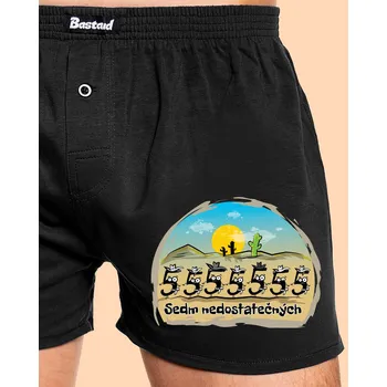 Trenýrky Bastard Sedm nedostatečných pánské trenky Black