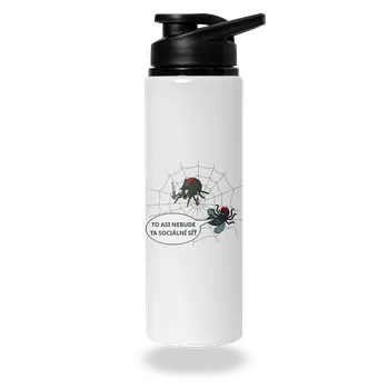 Láhev Bastard Sociální síť lahev na vodu White