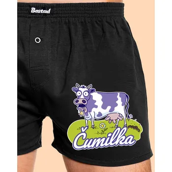 Trenýrky Bastard Čumilka pánské trenky Black