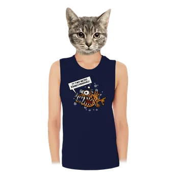 Bastard Mořský ďas dámské tílko volné Navy