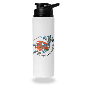 Láhev Bastard Tvrdě za vítězstvím lahev na vodu White