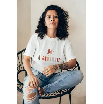 Kojící triko se zipy JE T'AIME
