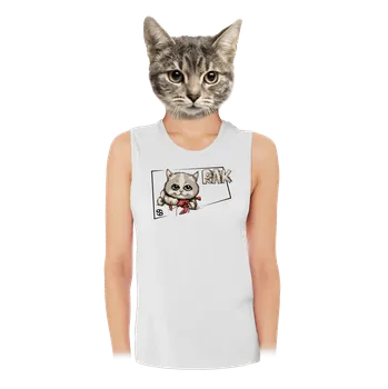 Bastard Kočičí horoskop: Rak dámské tílko volné White