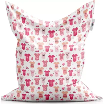 Sedací pytel Sablio Sedací vak Classic Růžové oblečky - 150x100 cm