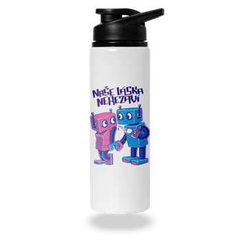 Láhev Bastard Roboti lahev na vodu White