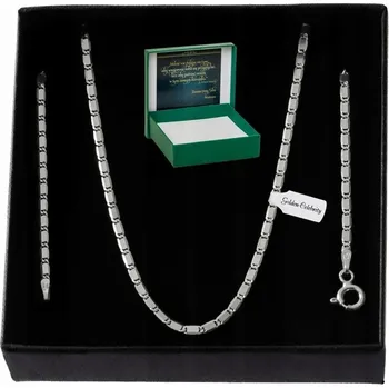 Řetízek KRÁSNÝ STŘÍBRNÝ ŘETÍZEK LESKLÝ PLOCHÝ RYZOST 925