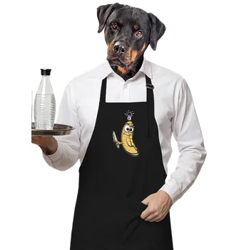 Kuchyňská zástěra Bastard Jsem mazaný zástěra Black