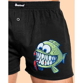 Trenýrky Bastard Hladová rybka pánské trenky Black