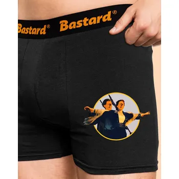 Trenýrky Bastard Titanic boxerky Black