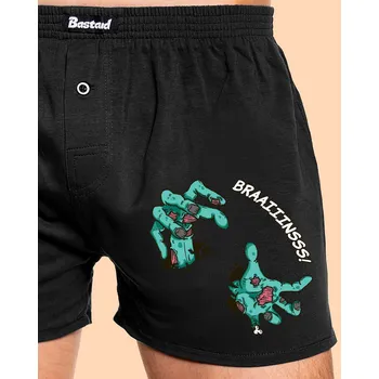 Trenýrky Bastard Brains pánské trenky Black