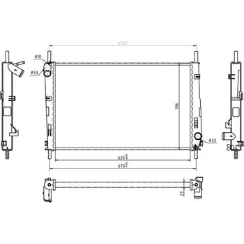 Chladič motoru Chladič, chlazení motoru HART 601 909