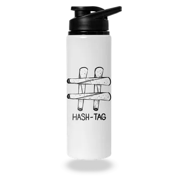 Láhev Bastard Hash tag lahev na vodu White