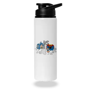 Láhev Bastard Souboj superhrdinů lahev na vodu White