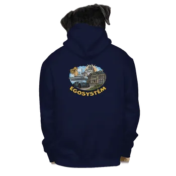 Pánská mikina Bastard Egosystém pánská mikina na zip Navy