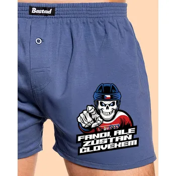 Pánské spodní prádlo Bastard Fandi, ale zůstaň člověkem pánské trenky Blue