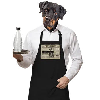 Kuchyňská zástěra Bastard Věštecké listy zástěra Black