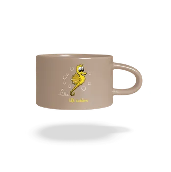 Bastard Na koníka hrnek makronka Brown Macaron