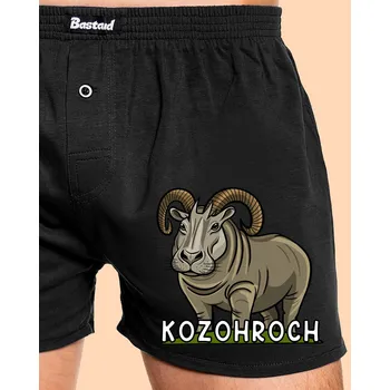 Trenýrky Bastard Kozohroch pánské trenky Black