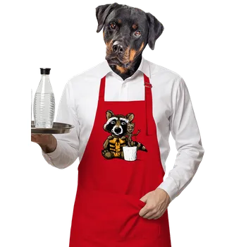 Kuchyňská zástěra Bastard Strážci galaxie zástěra Red