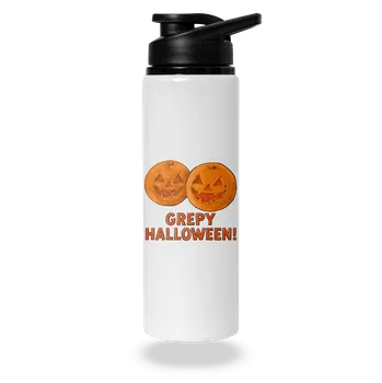 Láhev Bastard Grepy Halloween lahev na vodu White