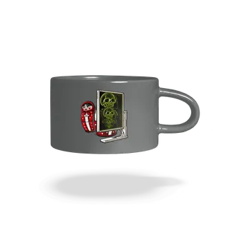 Bastard Rentgen Matrjošky hrnek makronka Grey Macaron