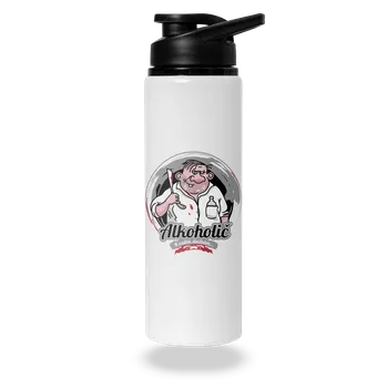 Láhev Bastard Alkoholič lahev na vodu White