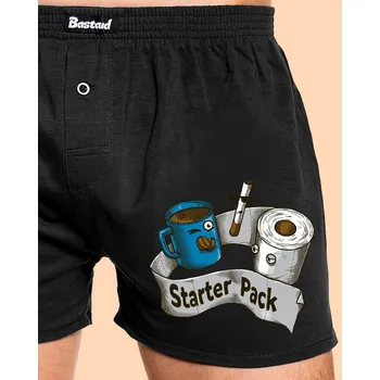 Trenýrky Bastard Starter Pack pánské trenky Black