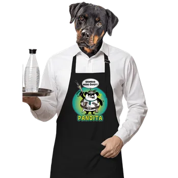 Kuchyňská zástěra Bastard Pandita zástěra Black