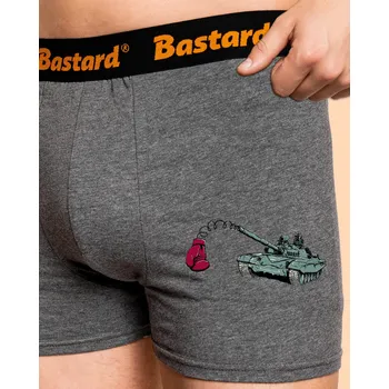 Trenýrky Bastard Tank boxerky Gray Melange