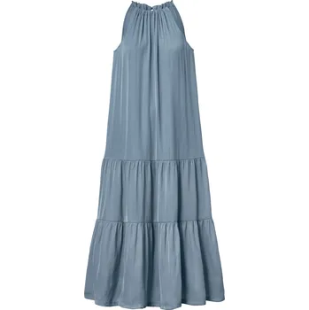 Dámské šaty 638787 - Tchibo - Dlouhé šaty se zavazováním na šíji - pro ženy - vel. 42 - barva: modrá