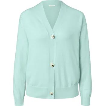 Dámské oblečení 632782 - Tchibo - Kardigan s výstřihem do V - pro ženy - vel. L 44/46 - barva: zelená