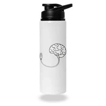 Láhev Bastard USB mozek lahev na vodu White