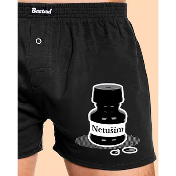 Trenýrky Bastard Netušim pánské trenky Black