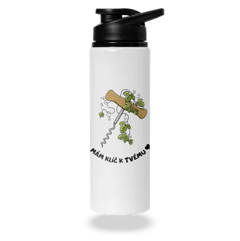 Láhev Bastard Otevři mé srdce lahev na vodu White