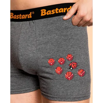 Trenýrky Bastard Mimikry boxerky Gray Melange