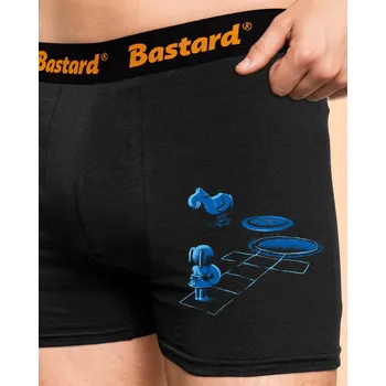 Trenýrky Bastard Panák boxerky Black