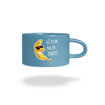 Bastard Jsem zralej hrnek makronka Blue Macaron