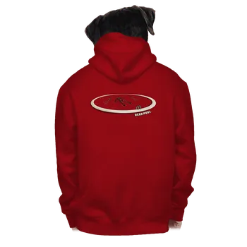 Pánská mikina Bastard Dead in pool pánská mikina na zip Red