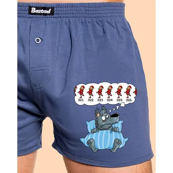 Pánské spodní prádlo Bastard Vlčí nespavost pánské trenky Blue