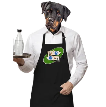 Kuchyňská zástěra Bastard Dálkový pochod zástěra Black