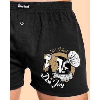 Trenýrky Bastard Old School DJ pánské trenky Black