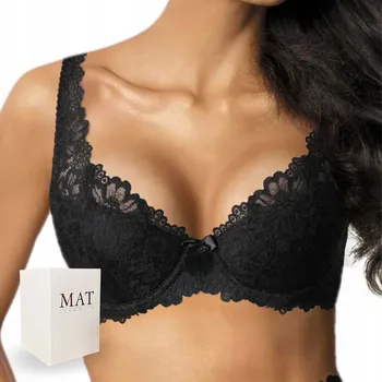 Podprsenka MAT vyztužená podprsenka černá, velikost 85F