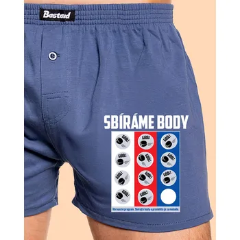 Pánské spodní prádlo Bastard Sbíráme body - hokej pánské trenky Blue
