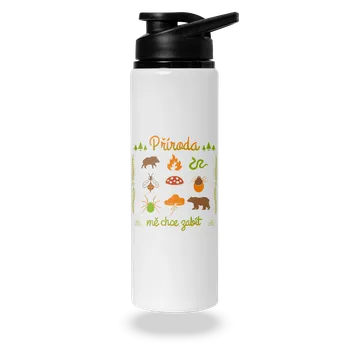 Láhev Bastard Příroda mě chce zabít lahev na vodu White