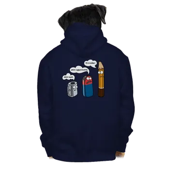 Pánská mikina Bastard To si pište pánská mikina na zip Navy